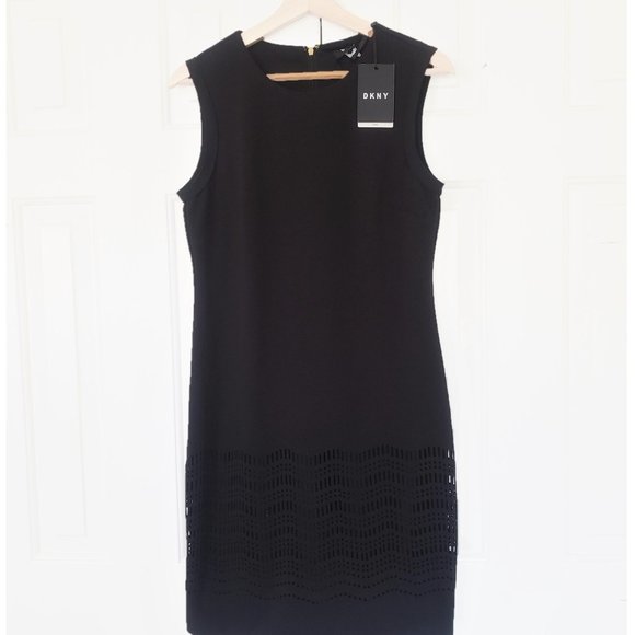 DKNY Little Black Dress NWT! Size 6 Sheath dress with cutout details. - Picture 14 of 16